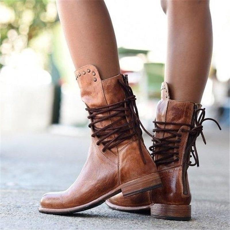 Caithlyn – Vintage Lace-Up Boots