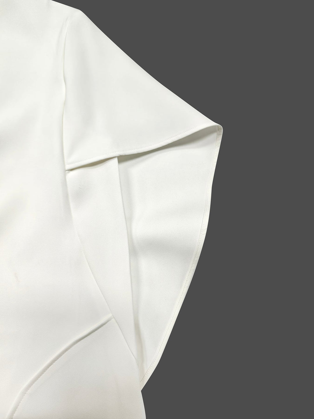 Half Sleeves Loose Solid Color Deep V-Neck Mini Dresses