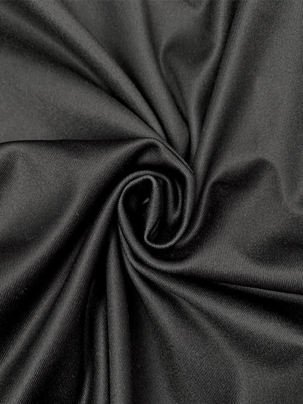 A-Line High Waisted Contrast Color Hollow Round-Neck Maxi Dresses