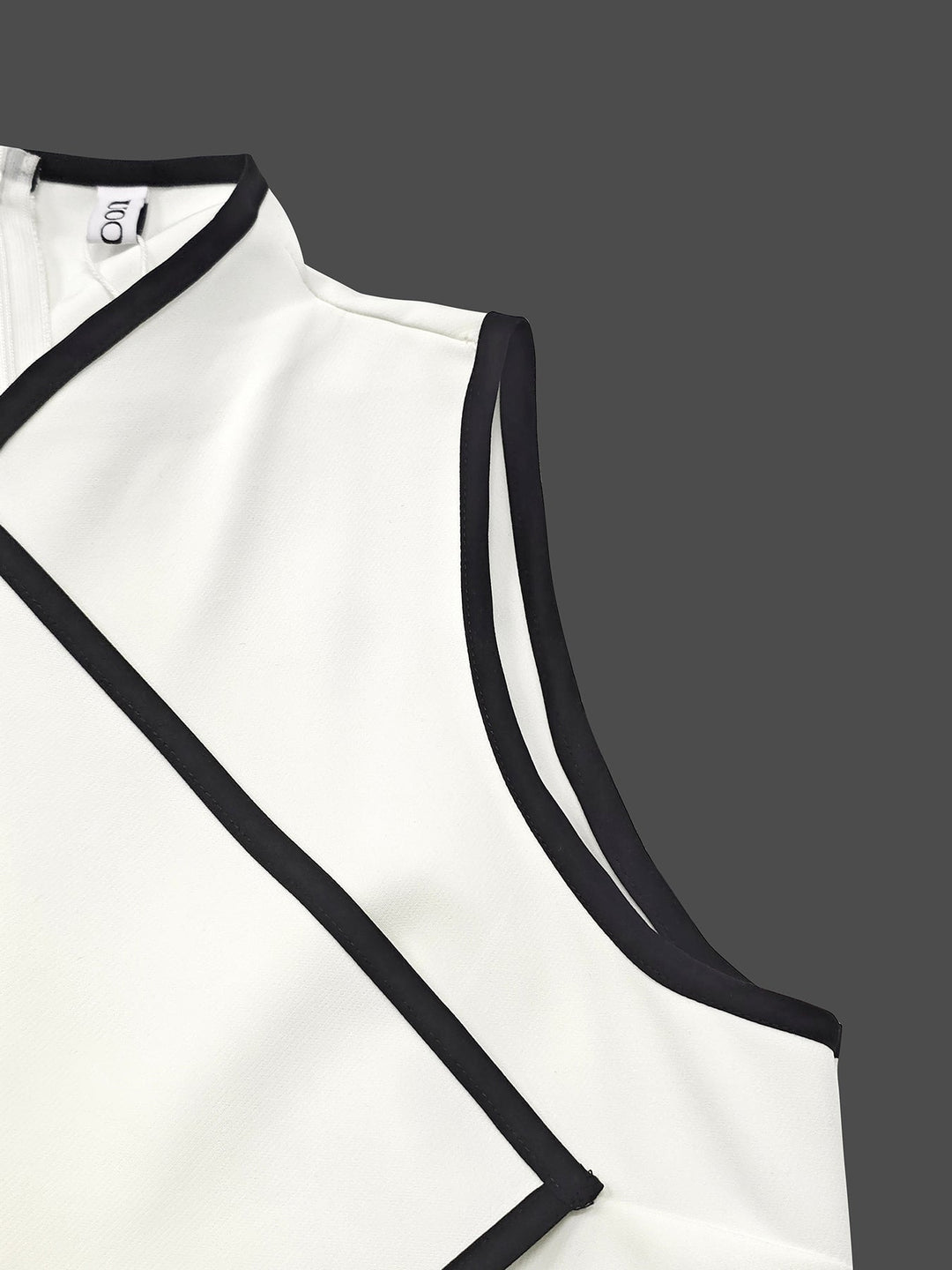 False Two Sleeveless Solid Color Midi Dresses