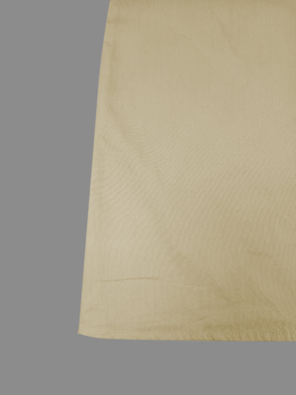 A-Line Loose Pleated Tied Round-Neck Midi Dresses