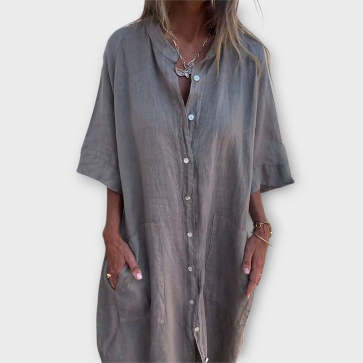 Mira – Button-Down Tunic Dress