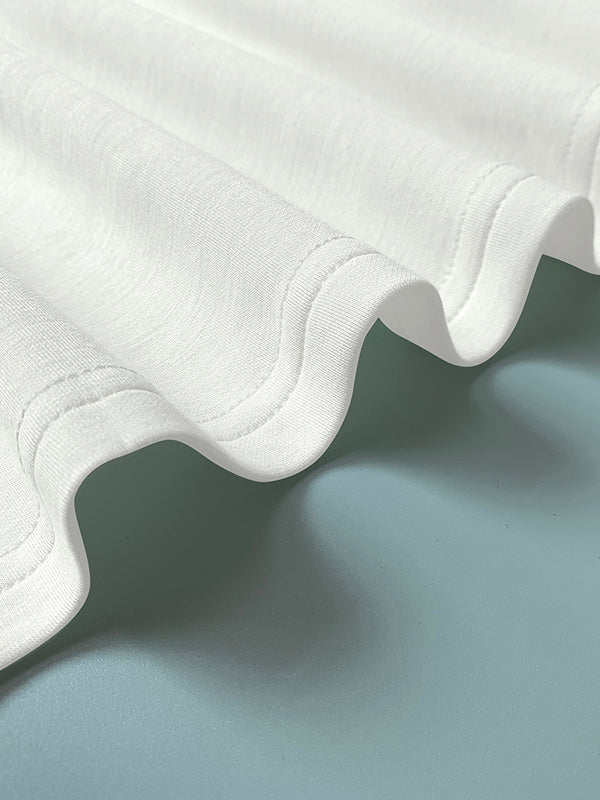 Sleeveless Gauze Pleated Solid Color Split-Joint Round-Neck Evening Dresses Maxi Dresses