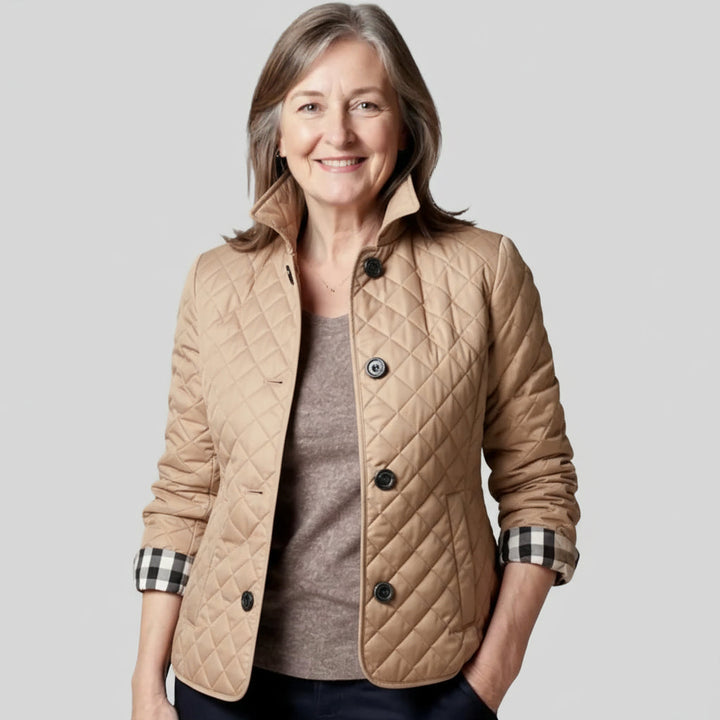 Verity | Casual Quilted Jacket with Turned-Down Collar