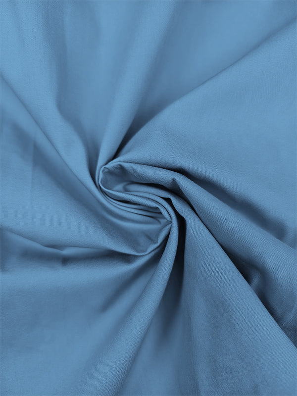 A-Line Loose Pleated Tied Round-Neck Midi Dresses