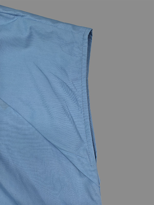 A-Line Loose Pleated Tied Round-Neck Midi Dresses