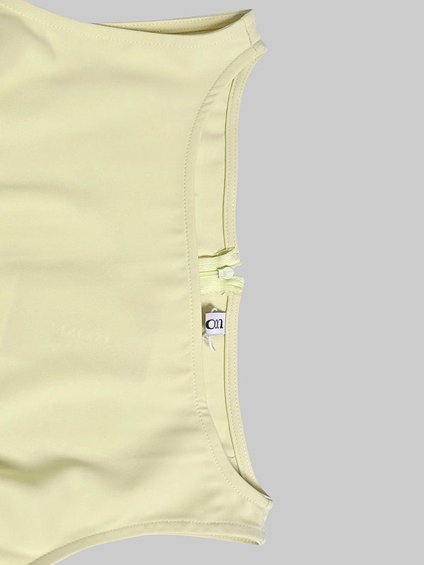 Sleeveless Gauze Pleated Solid Color Split-Joint Boat Neck Evening Dresses Maxi Dresses