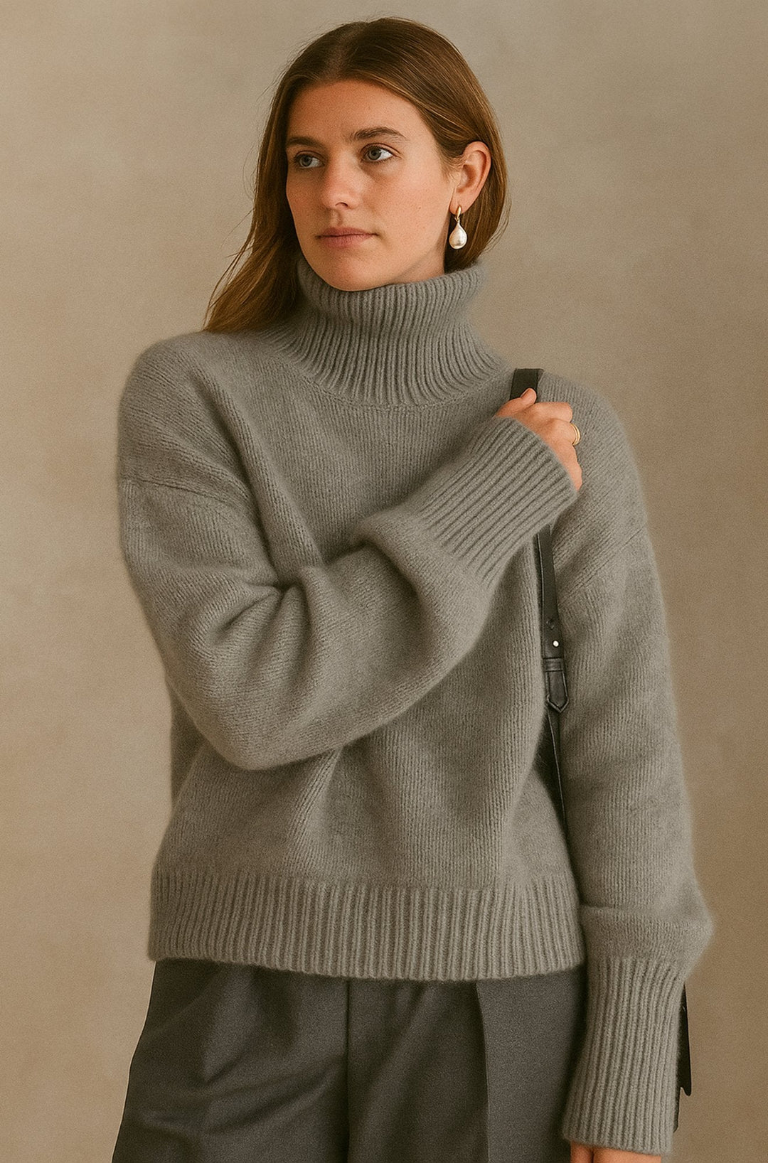 Annelise – High Neck Cashmere Jumper