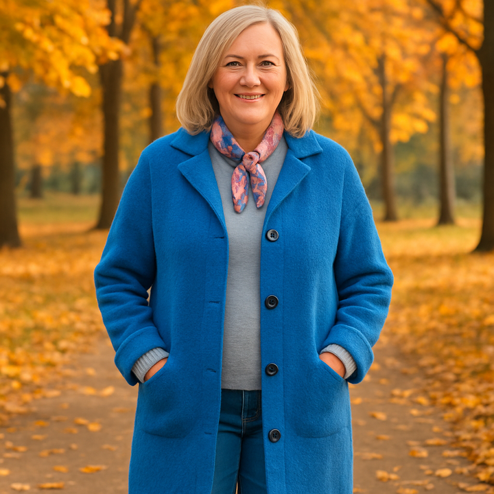 Timeless Merino Wool Button Coat