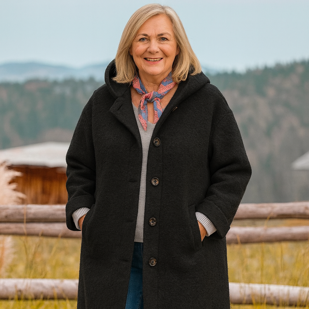 Timeless Merino Wool Button Coat