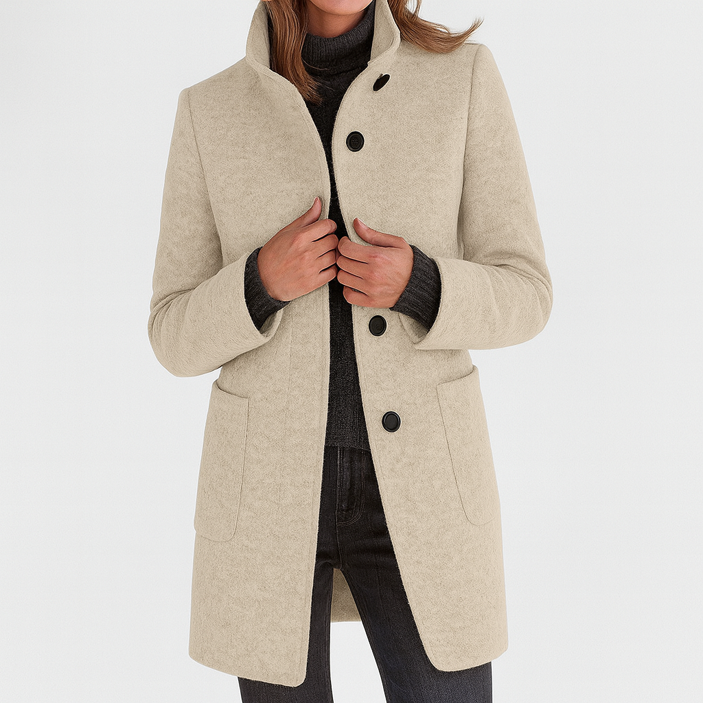Stella™ | Elegant Winter Coat with Refined Collar