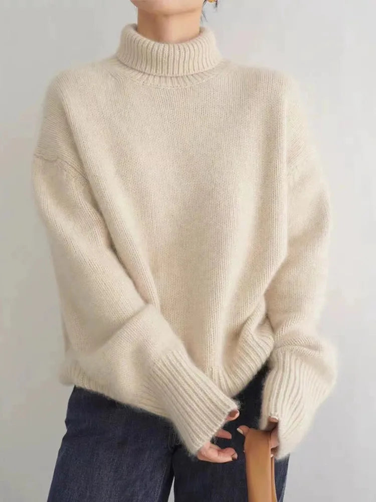 Annelise – High Neck Cashmere Jumper
