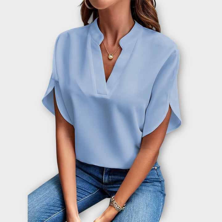 Lina™ Chic V-Neck Blouse
