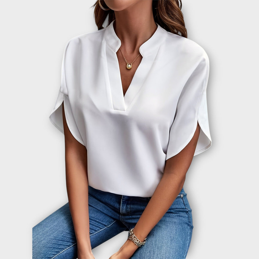 Lina™ Chic V-Neck Blouse
