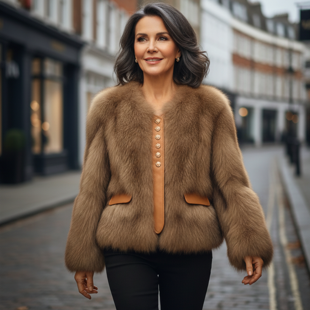 Aurelia Luxe Fox Fur Jacket