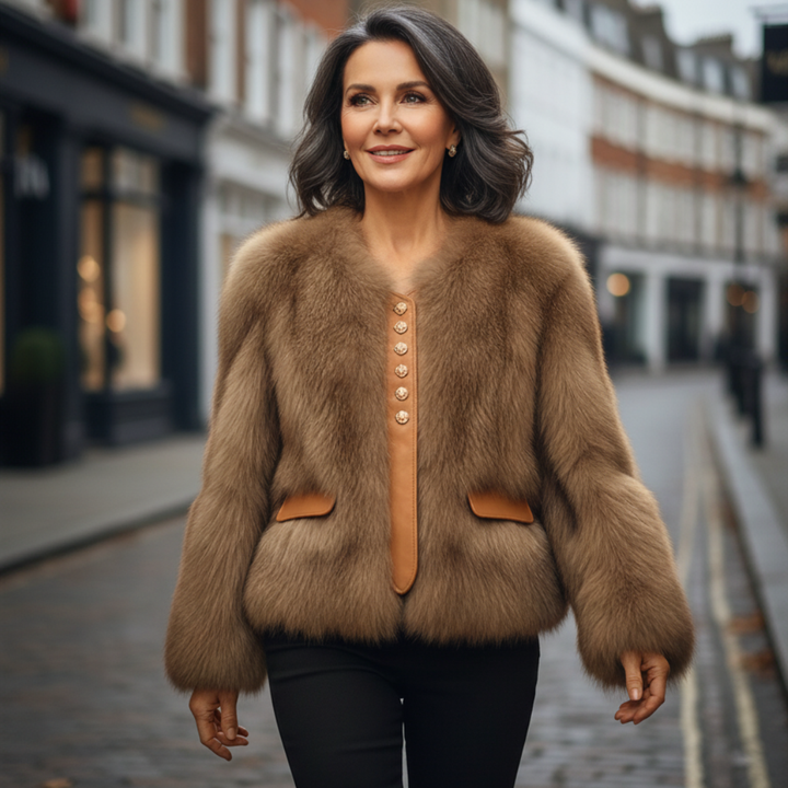 Aurelia Luxe Fox Fur Jacket