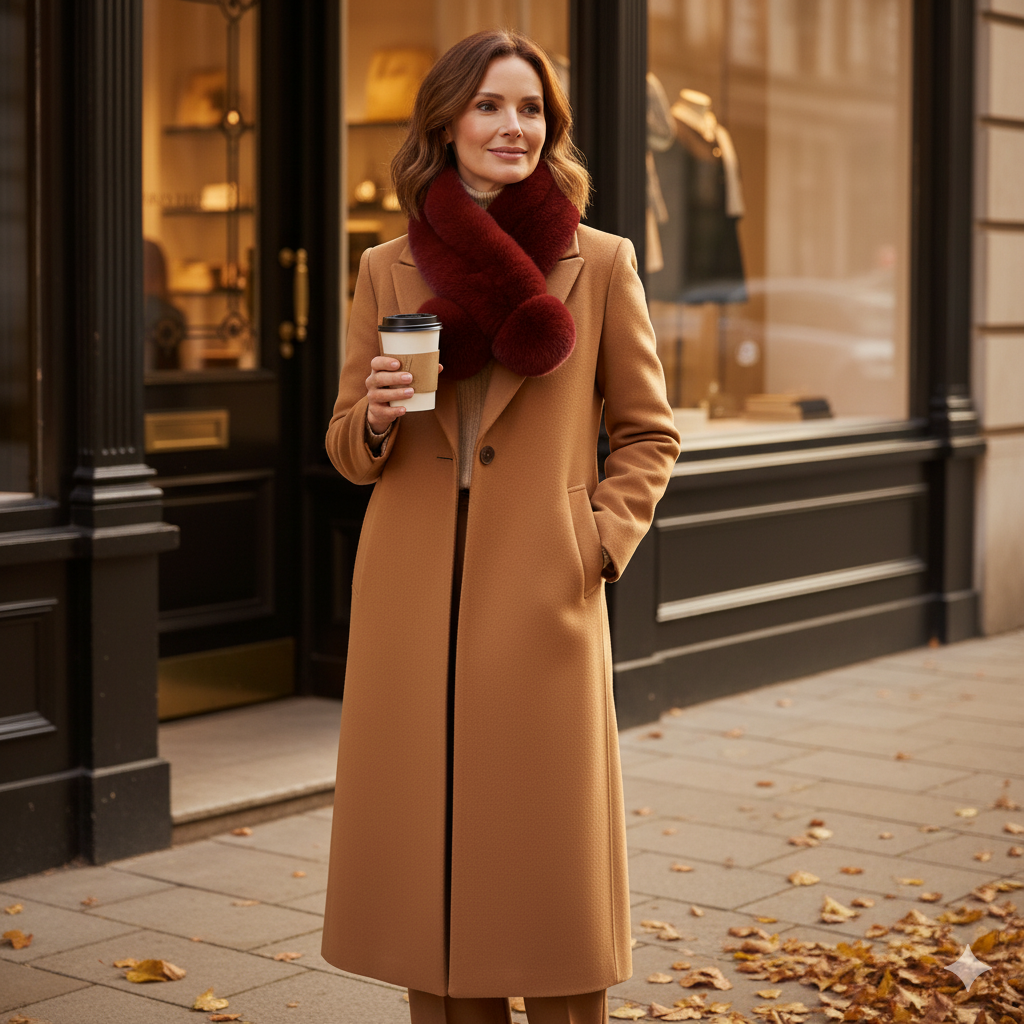 The Isabelle™ Faux Fur Scarf – Plush Warmth with Timeless Elegance