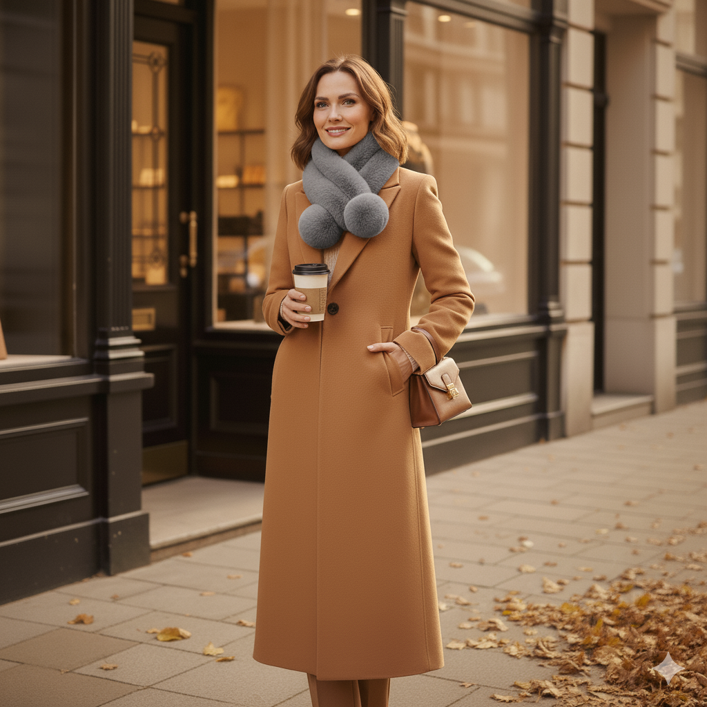 The Isabelle™ Faux Fur Scarf – Plush Warmth with Timeless Elegance