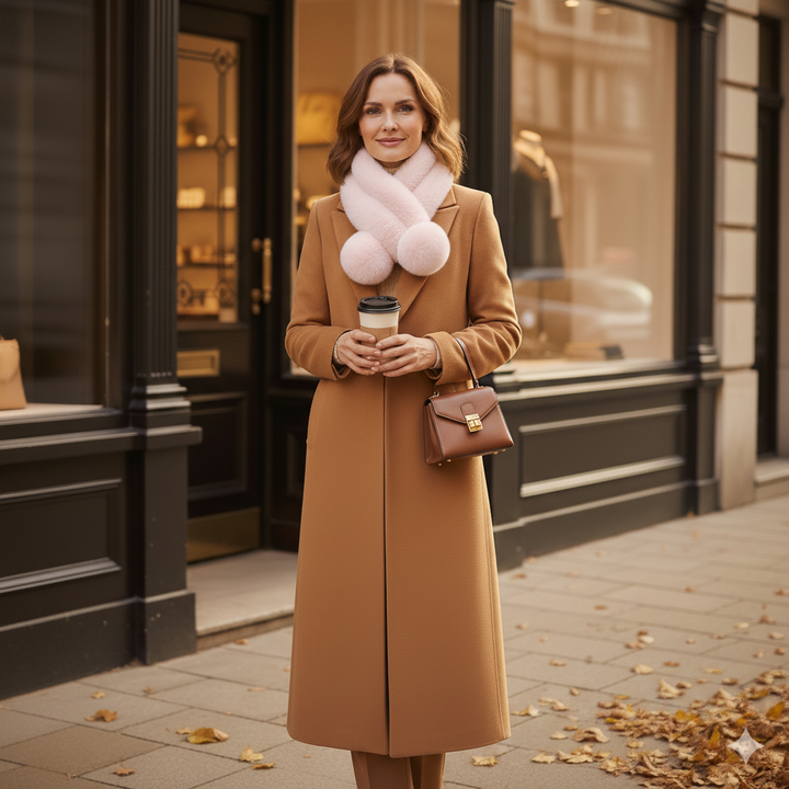 The Isabelle™ Faux Fur Scarf – Plush Warmth with Timeless Elegance