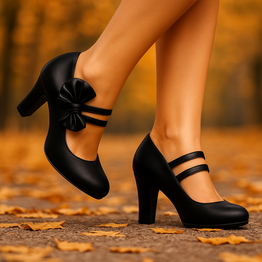 Bella Bow Heels | Elegance Meets Everyday Comfort
