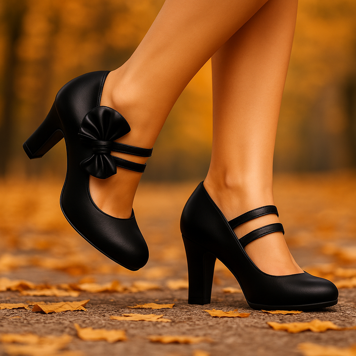 Bella Bow Heels | Elegance Meets Everyday Comfort