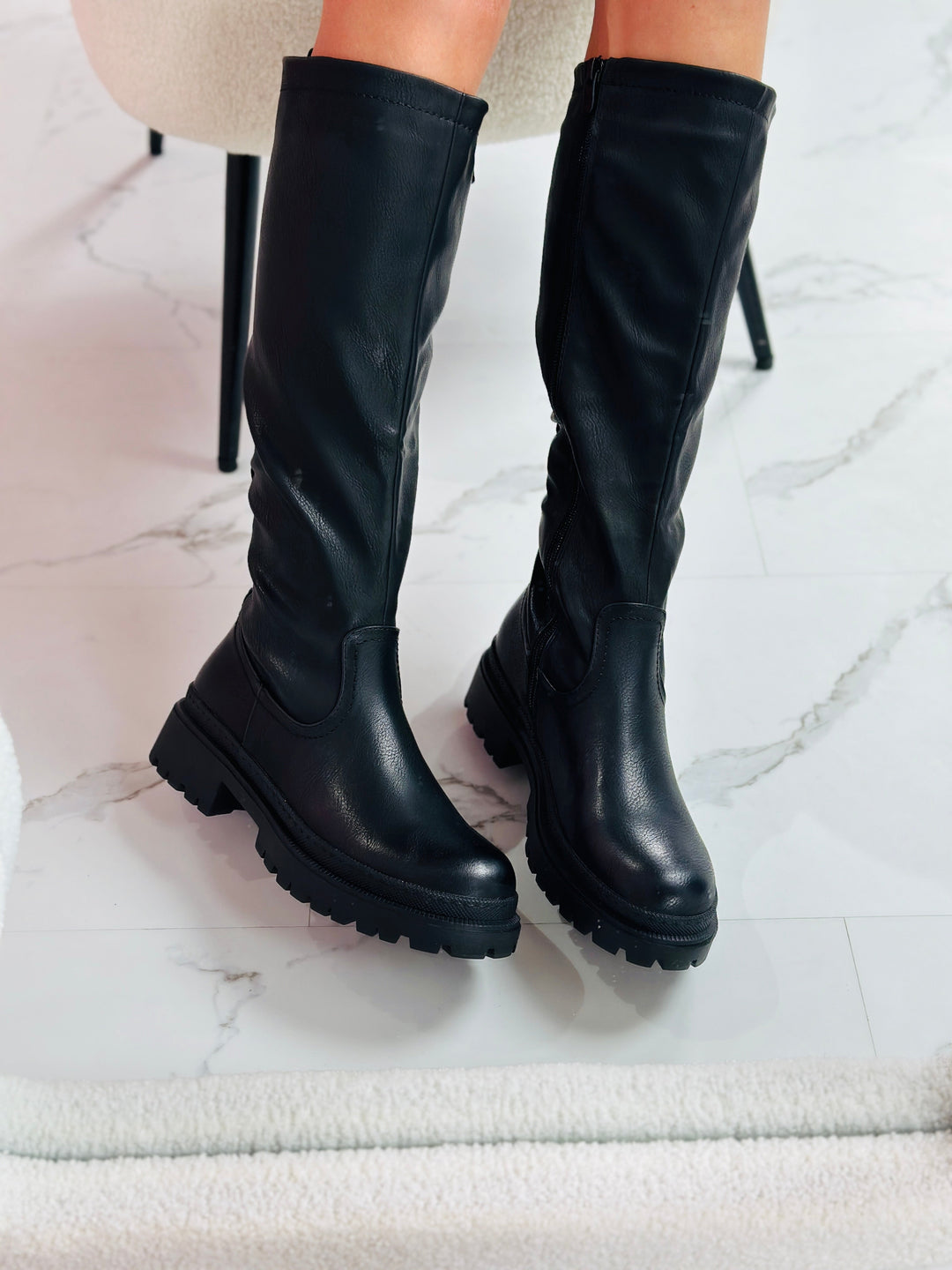 Premium Knee-Length Boots – Comfort & Style