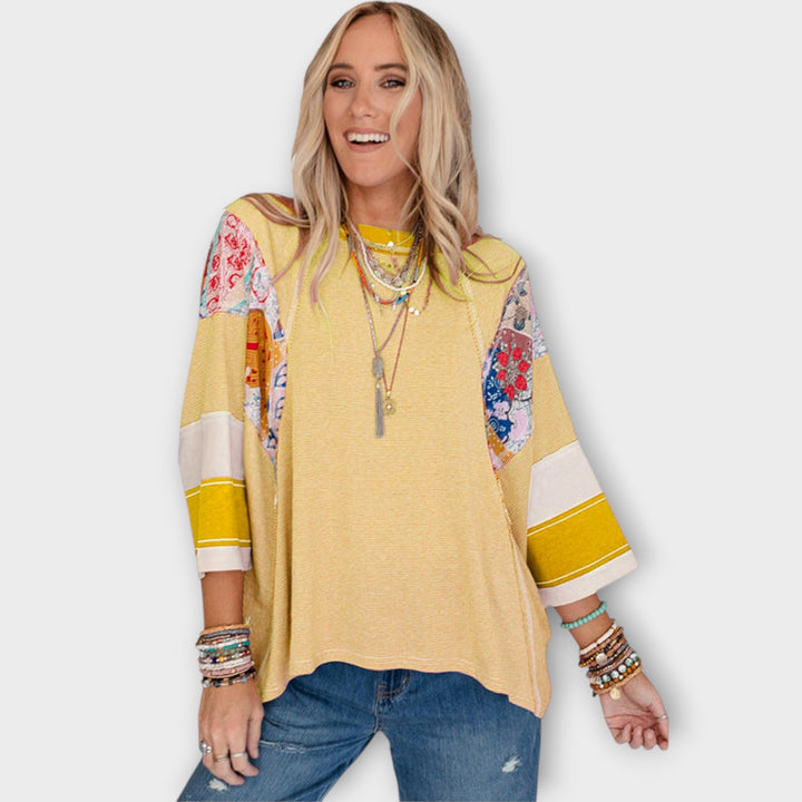 Nella™ Floral Patchwork Blouse