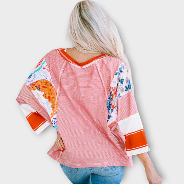 Nella™ Floral Patchwork Blouse