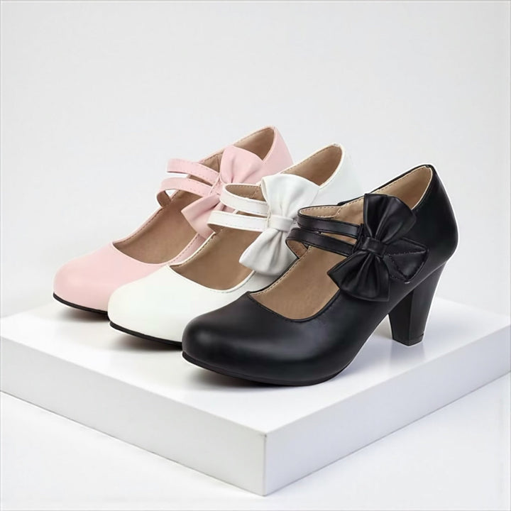 Bella Bow Heels | Elegance Meets Everyday Comfort