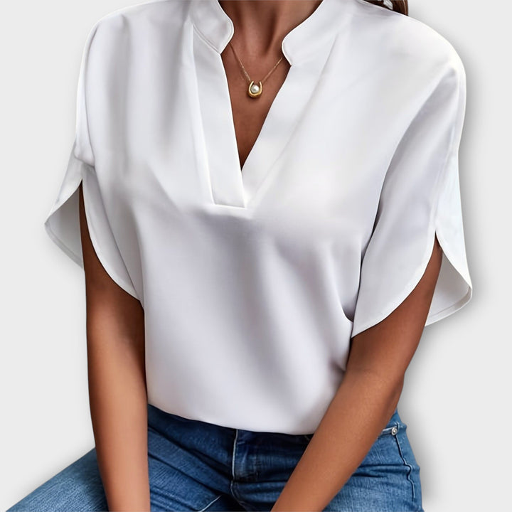 Lina™ Chic V-Neck Blouse