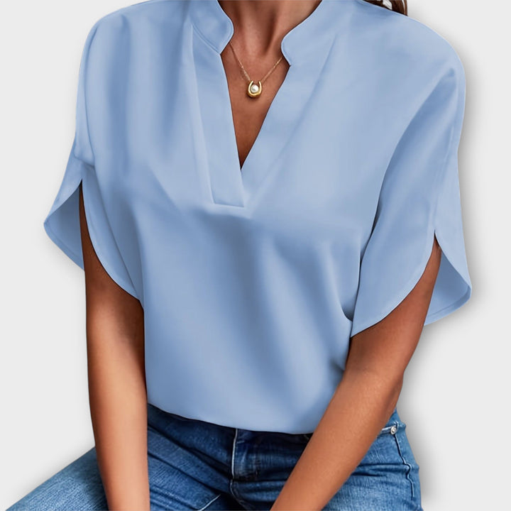Lina™ Chic V-Neck Blouse