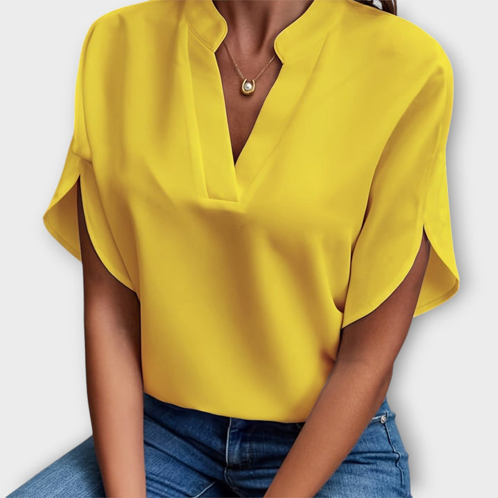 Lina™ Chic V-Neck Blouse