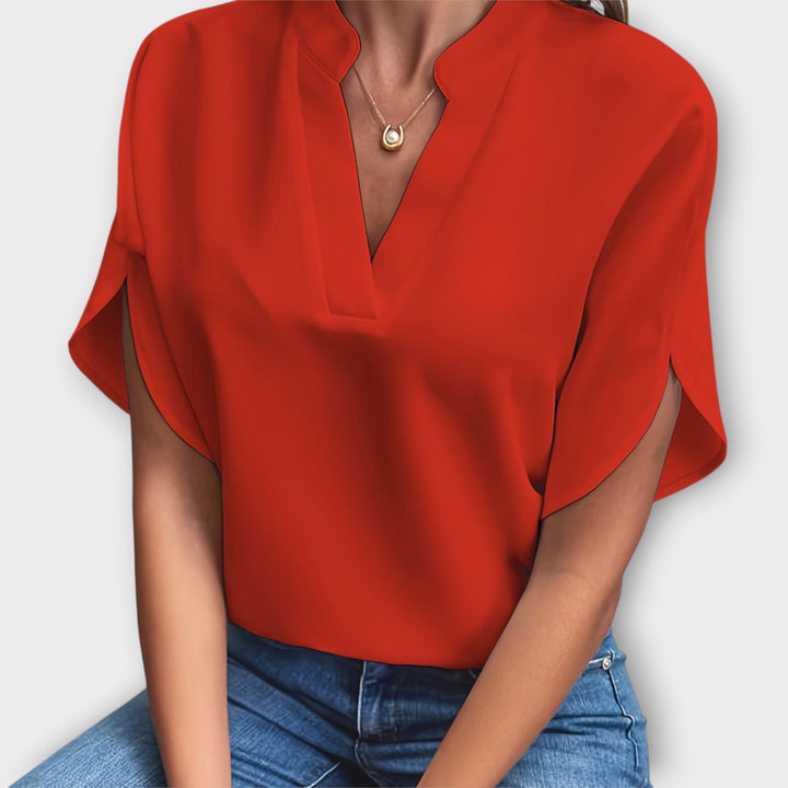 Lina™ Chic V-Neck Blouse