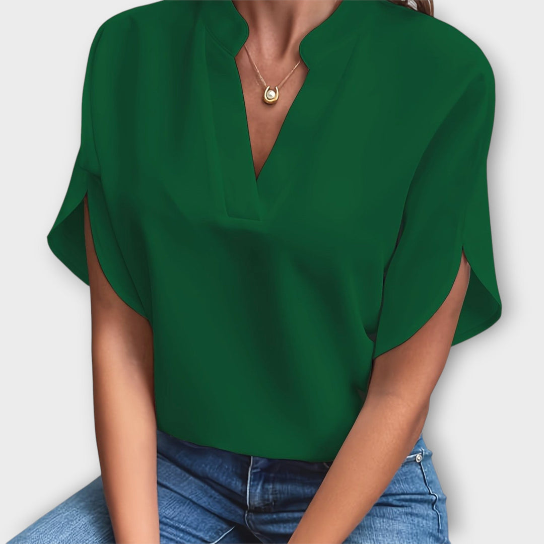 Lina™ Chic V-Neck Blouse