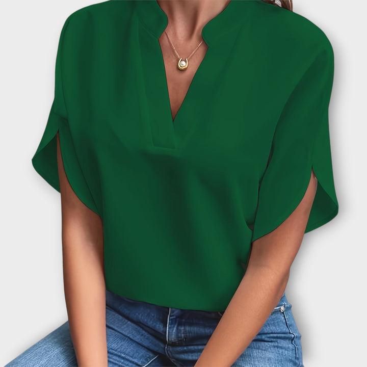 Lina™ Chic V-Neck Blouse