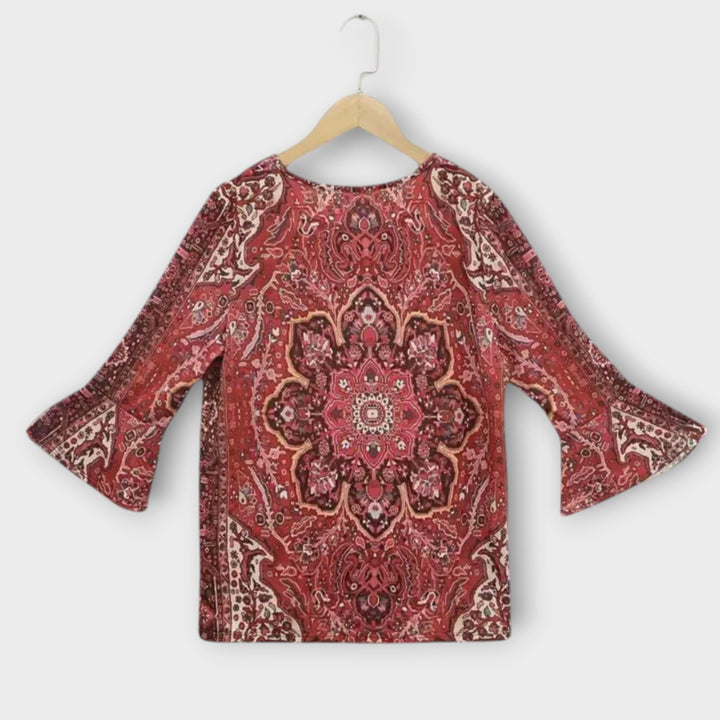 Amelia™ Blouse with Vintage Print