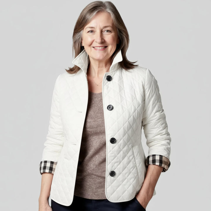 Verity | Casual Quilted Jacket with Turned-Down Collar