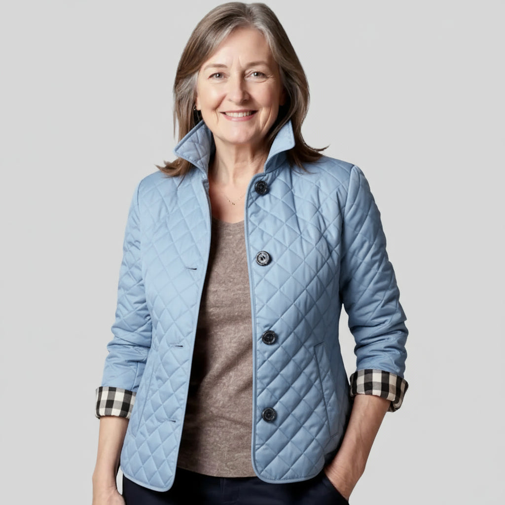 Verity | Casual Quilted Jacket with Turned-Down Collar