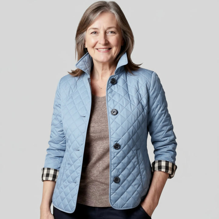 Verity | Casual Quilted Jacket with Turned-Down Collar