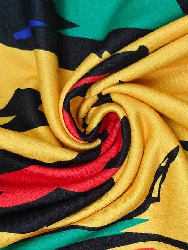 Skinny Flower Print Multi-Colored High Neck Maxi Dresses