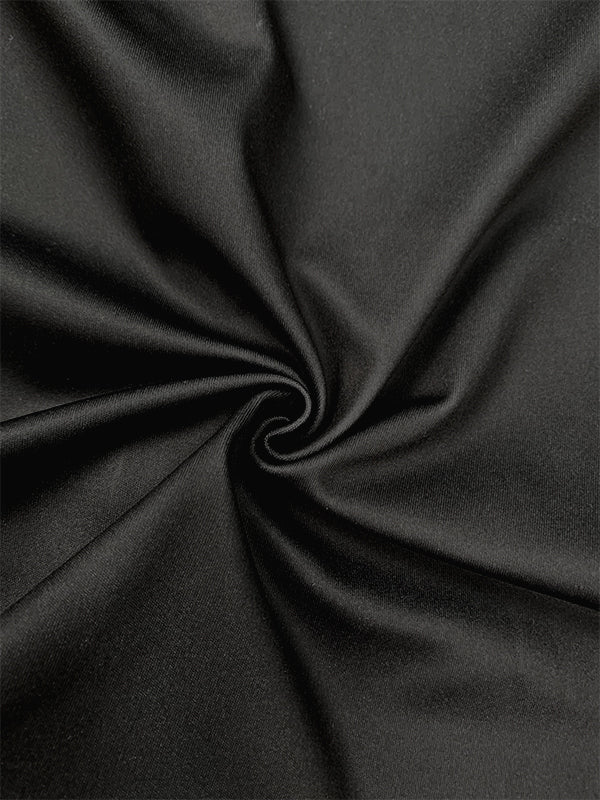 A-Line High Waisted Colorful Contrast Color Hollow V-Neck Maxi Dresses