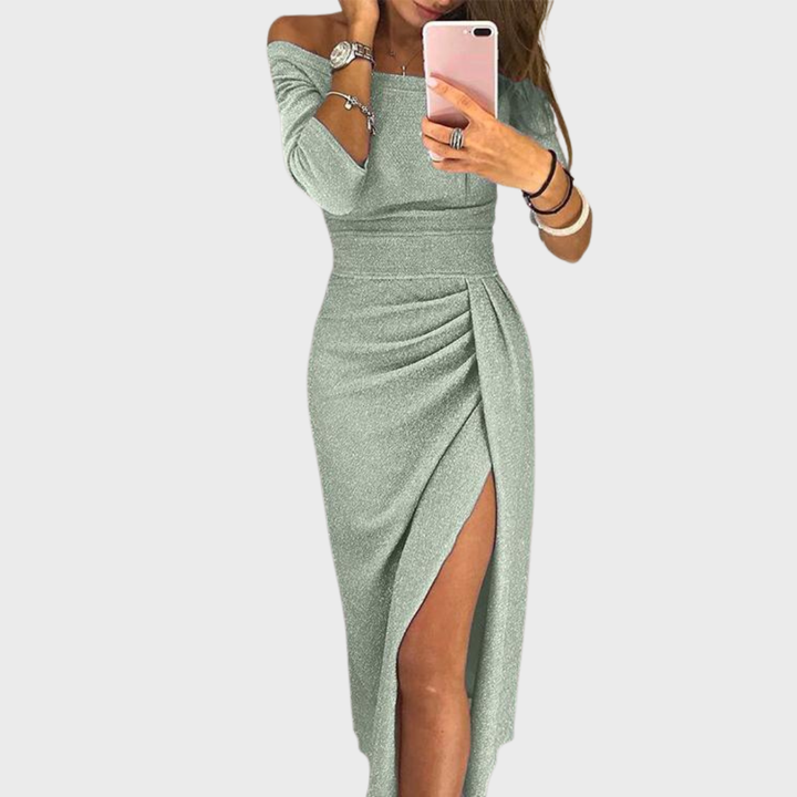 Eirian | Elegant Off-Shoulder Evening Dress