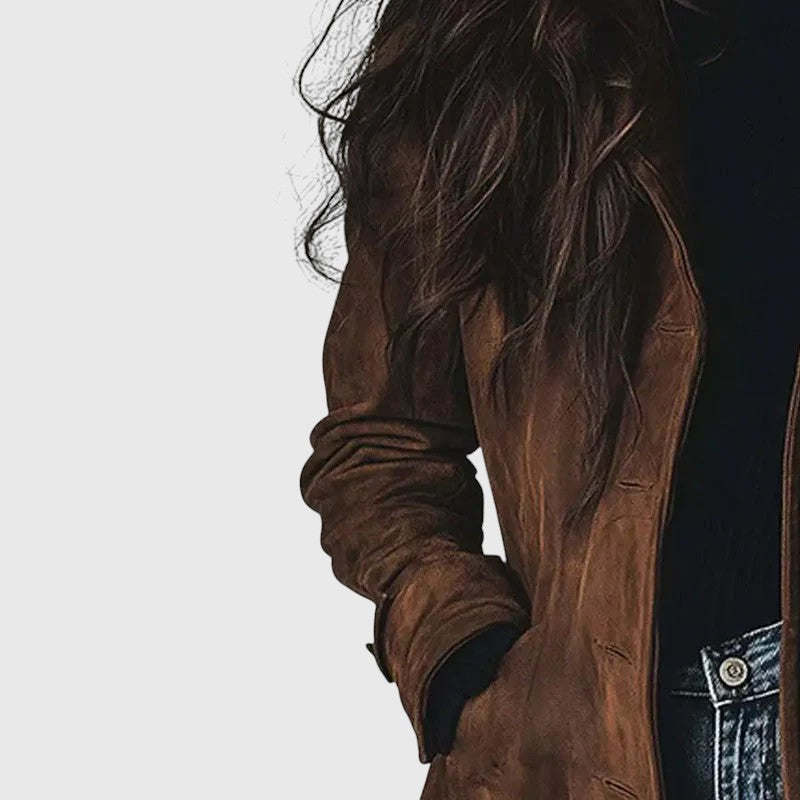 Giulia Bellini – Oversized Suede Coat