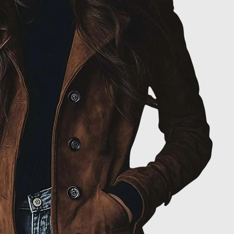 Giulia Bellini – Oversized Suede Coat