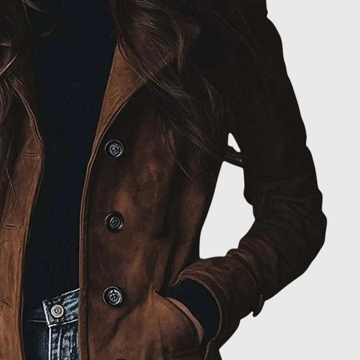 Giulia Bellini – Oversized Suede Coat