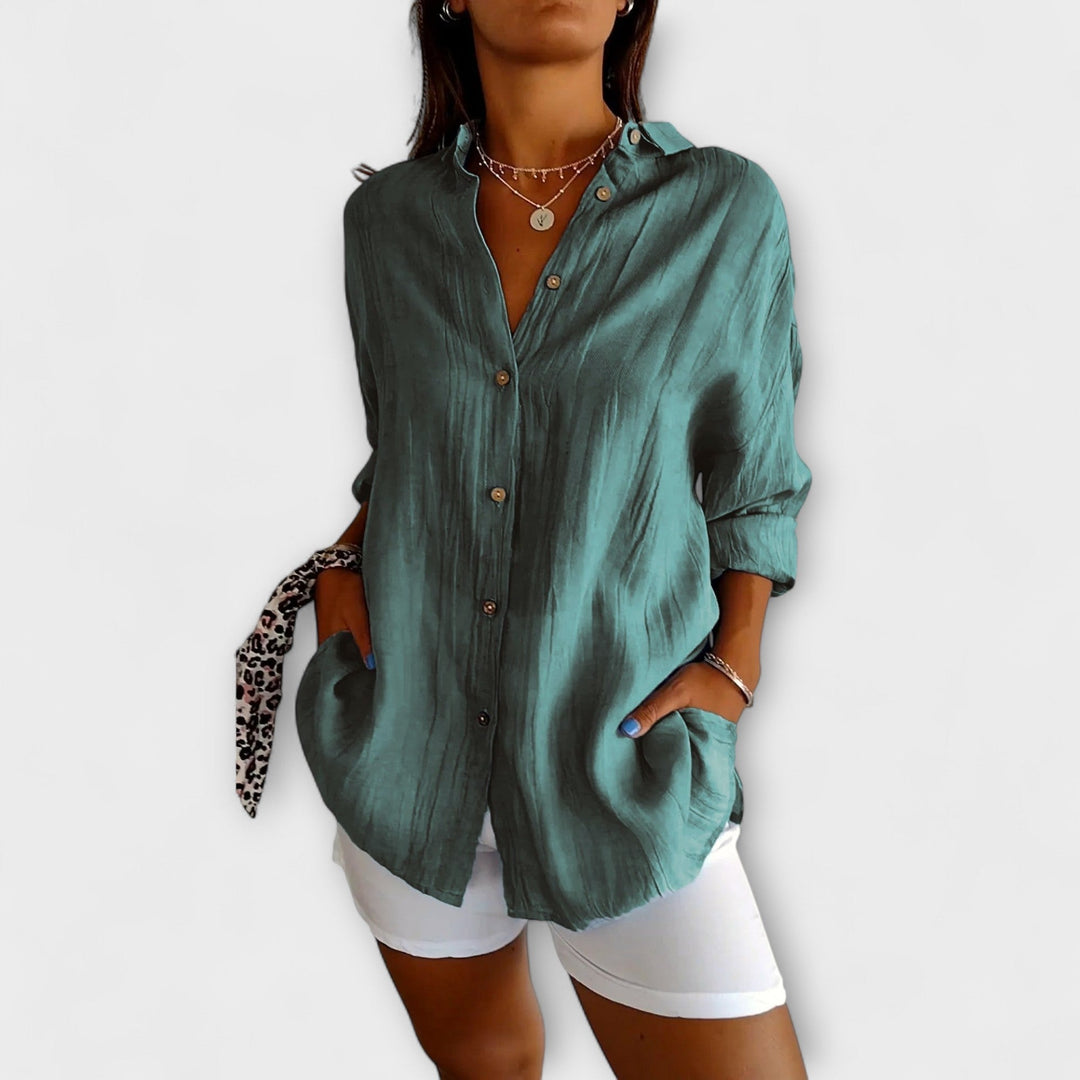 Maren – Relaxed Button-Up Blouse