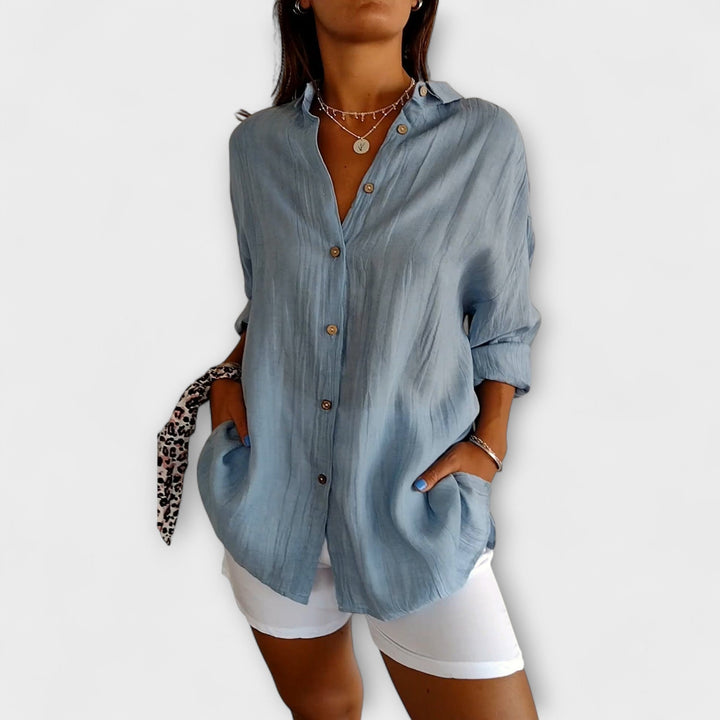 Maren – Relaxed Button-Up Blouse