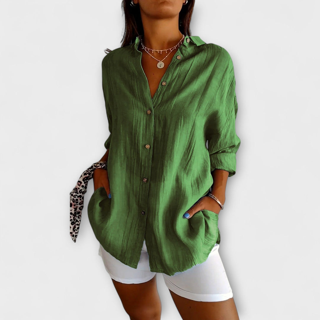 Maren – Relaxed Button-Up Blouse