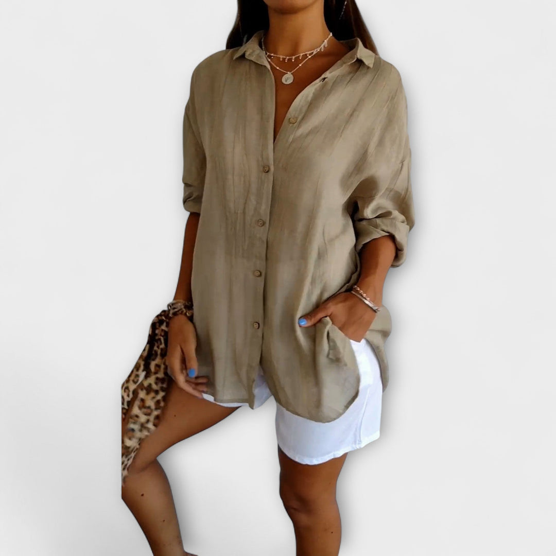 Maren – Relaxed Button-Up Blouse